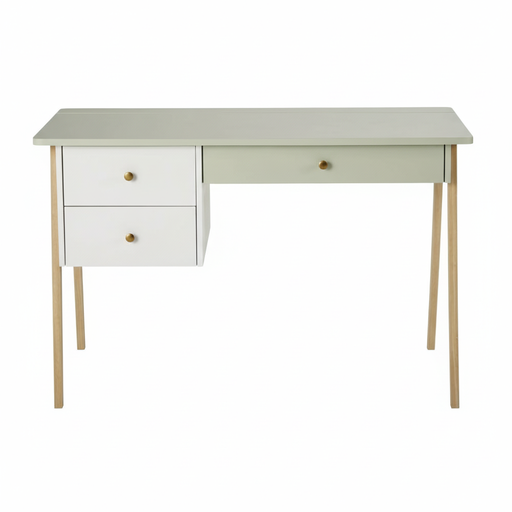 [CN620607M] Bureau enfant Suzon 3 tiroirs pieds en chêne