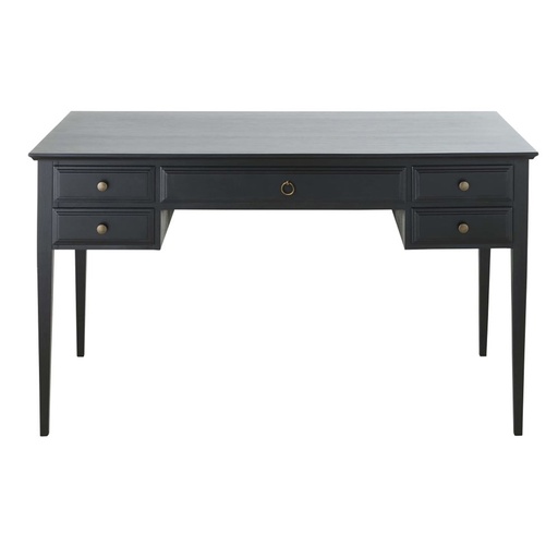 [CN118745] Bureau Cambronne 5 tiroirs noir mat