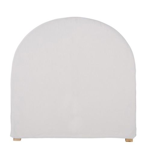 [CN521560] Housse en coton Gaze Côme grise pour  tête de lit 90