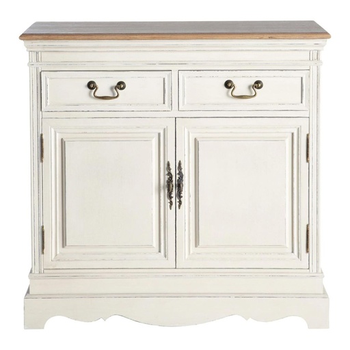 [CN912983] Buffet Léontine 2 portes et 2 tiroirs crème
