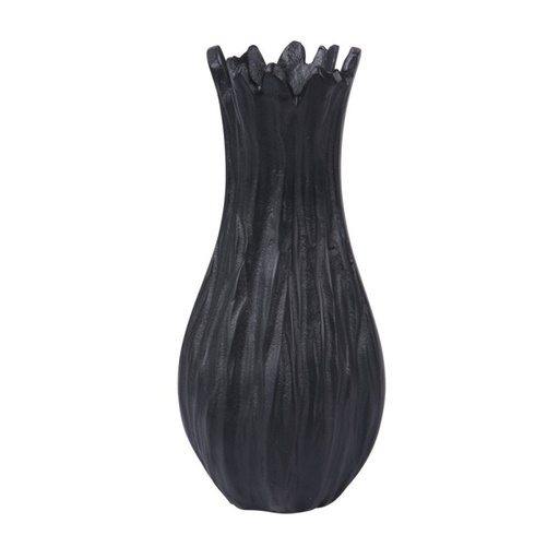 [BAD957069CV] GALBE CESAR - Vase en aluminium noir H29 cm