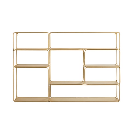 [CN917685] Étagère murale Madeline en métal doré