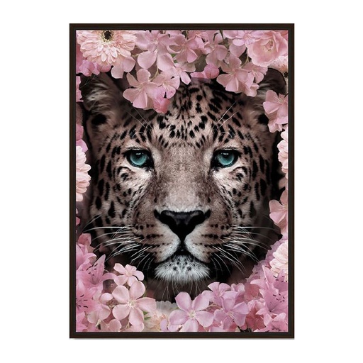 [LX4368480X120] Toile encadrée Tiger avec caisse classique noire