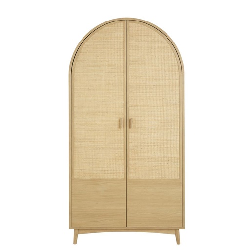 [CN321549] Dressing Malaga 2 portes avec cannage en rotin naturel