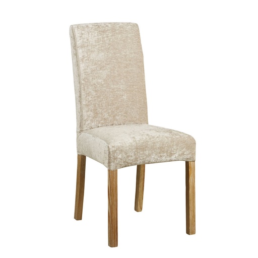 [CN820314] MARGAUX - Housse de chaise en velours beige