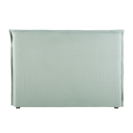 [CN118910] MORPHEE - Housse de tête de lit 180 en lin lavé vert jade