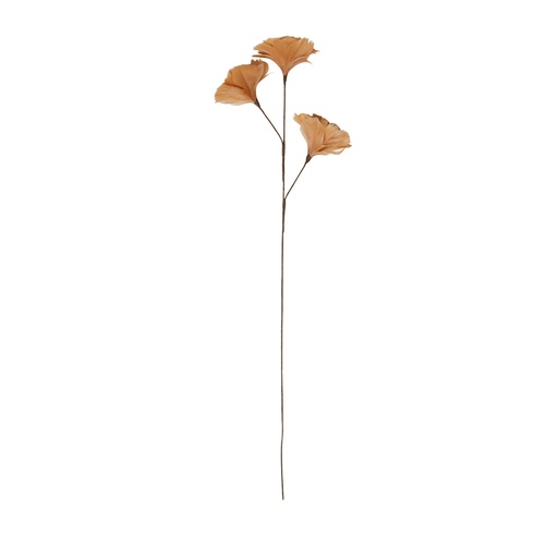 [LLV7450789] Ornement Flower 3 fleurs en plume vieux rose