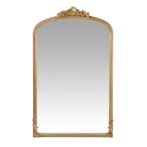[CN524998] Grand miroir Omera rectangulaire doré effet vieilli 120x194