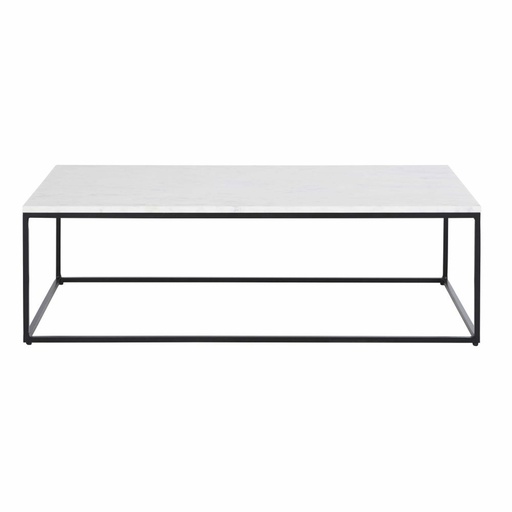 [CN220959] Table basse Marble en marbre blanc et métal noir