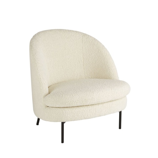 [CN220990] Fauteuil Prana en bouclettes blanches