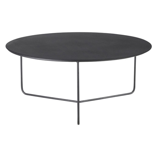 [CN621078] Table basse Siyah ronde en métal gris anthracite