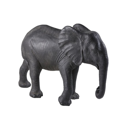 [CN219159] Statue éléphant Haiti noire mate décorative