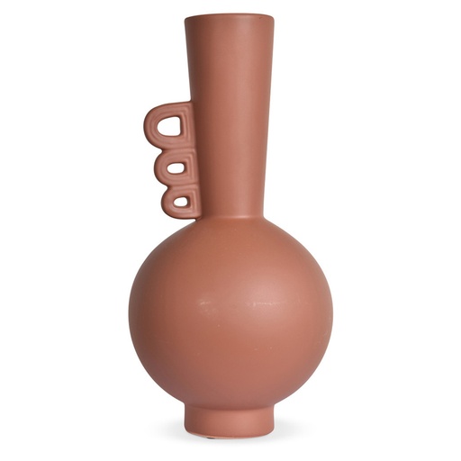 [OPJ013662CV] ADA - Vase en grès cérame terracotta 15x31 cm