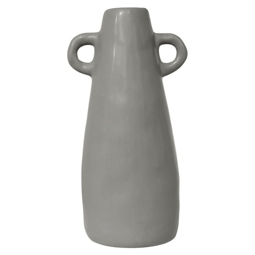 [OPJ014084CV] Vase en grès cérame Amphore, couleur taupe