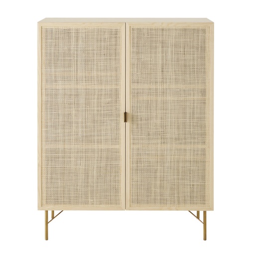 [CN422894] Armoire 2 Solstice portes cannage en rotin