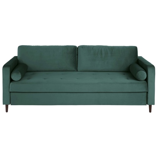 [CN921729] Canapé-lit Olivia 3/4 places en velours vert