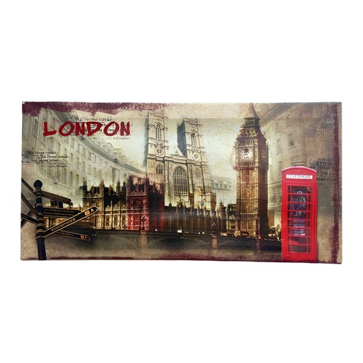 [TH055] Tableau lumineux LED motif London, décoration murale
