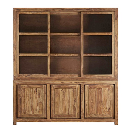[CN116605] Vaisselier Stockholm 3 portes en sheesham massif