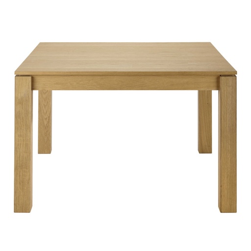 [CN915584] Table à manger Danube carrée extensible 4 à 8 personnes en chêne