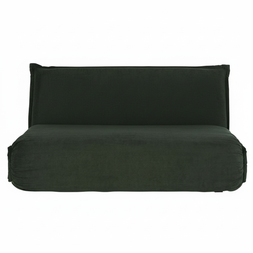 [CN423054] Canapé clic-clac Hallen 2 places en velours côtelé vert