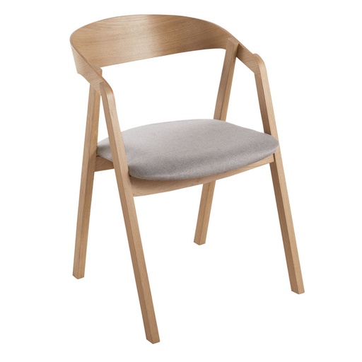 [CN219900] Chaise professionnelle Oakham Business en hêtre et textile enduit gris