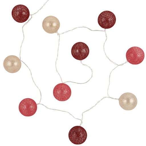 [CN122791] Guirlande lumineuse rose, violet et doré 10 led