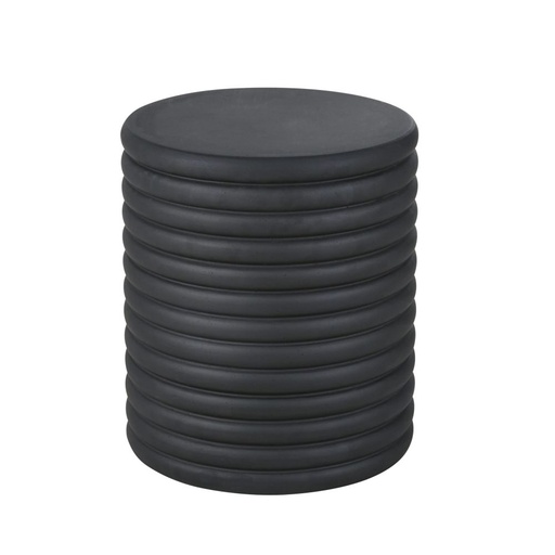 [CN121340] Bout de canapé Garry en fibre d'argile noire