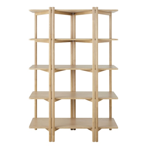 [CN723024] Etagère Lourka 5 niveaux placage en bois de chêne