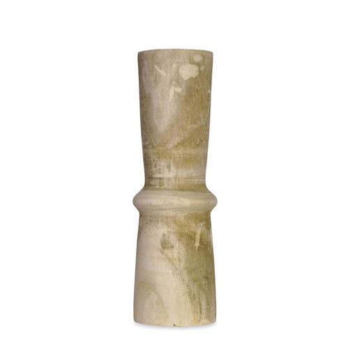 [OPJ014256CV] AYA - Vase en bois recto naturel 11,5x38cm