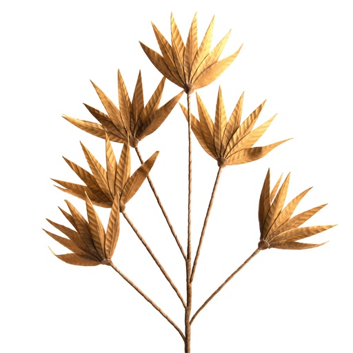 [CAD159408] PALMA - Tige fleur artificielle doré H96