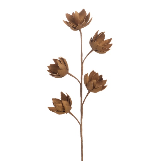 [CAD163659] ARIA - Tige fleur artificielle doré H96