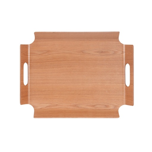 [BAD138006] Plateau rectangulaire en saule clair 2 poignées