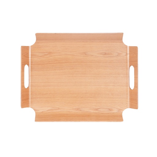 [BAD138007] Plateau rectangulaire en saule clair 2 poignées