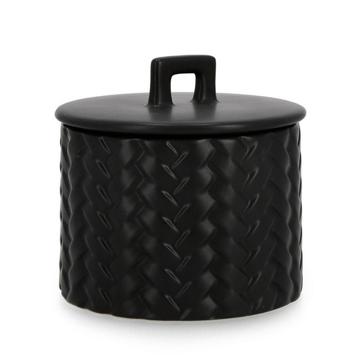[BIZ0160237] TWINE - Bougie avec couverture en céramique noir Ø14.5cm