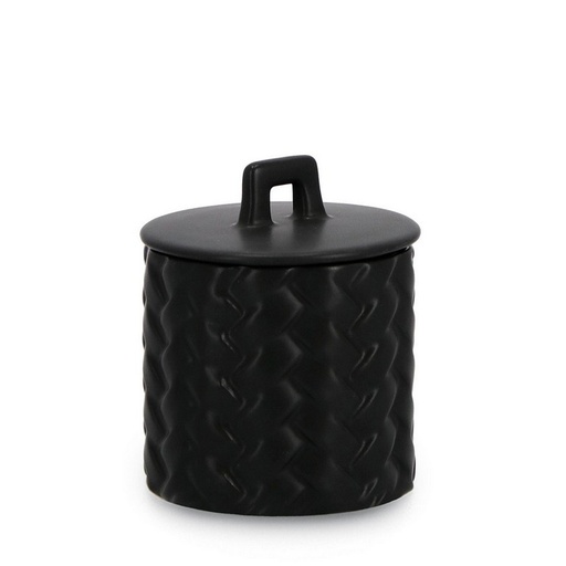 [BIZ0160236] Bougie Twine avec couverture en céramique noir