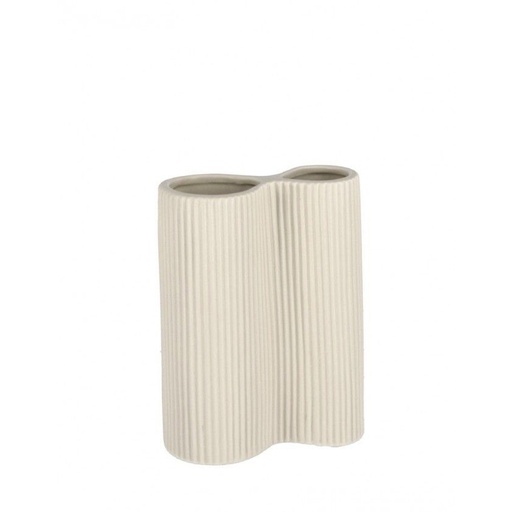 [BIZ0503257] VIVY - Vase en porcelaine ivoire H16