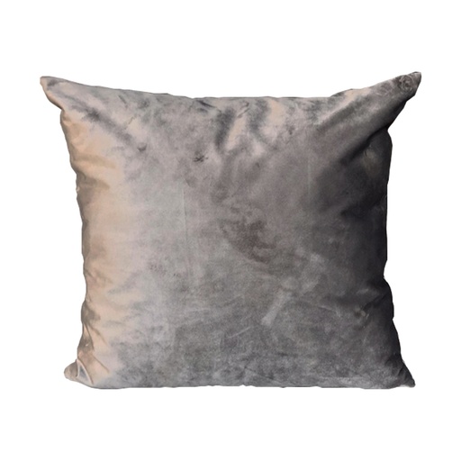 [BIHCOU6661] Coussin Mireille en velours gris