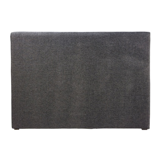 [CN617792] Housse Morphee pour tête de lit en lin chenille, coloris gris carbone