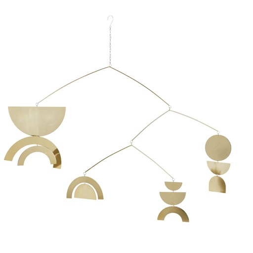 [CN621933] Déco murale Laza en métal veilli doré