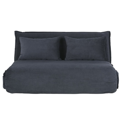 [CN623054] Canapé clic-clac Hallen 2 places en velours côtelé gris