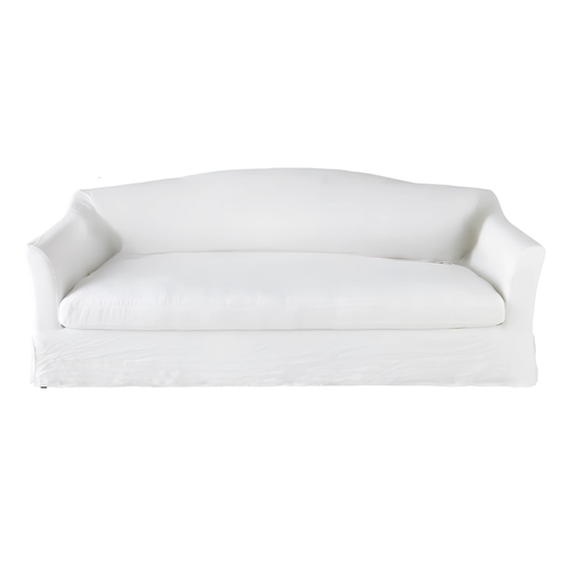 [CN824240] Canapé convertible Anaelle 4 places en lin lavé blanc