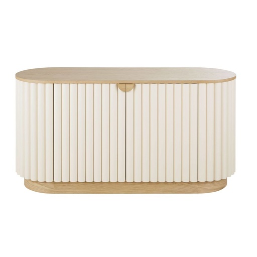 [CN023026] Buffet Caldera 2 portes blanc mat, design épuré