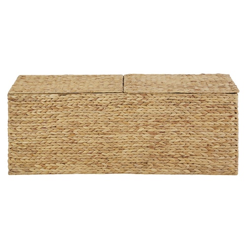 [CN223145] Malle Paulu avec couvercle en jacinthe d'eau beige