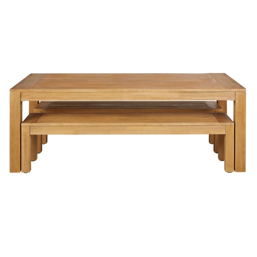 [CN323800] Ensemble table de jardin Elsie en bois d'acacia