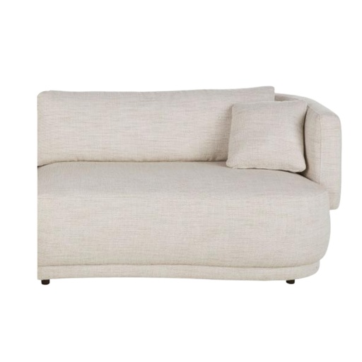 [CN123956] Méridienne gauche Modjo 3/4 beige sable
