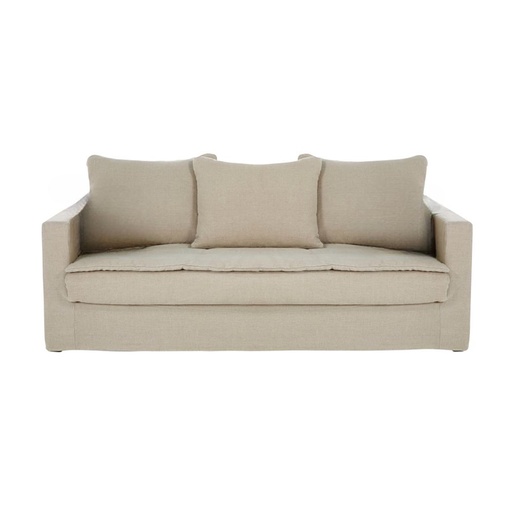 [CN024190] Canapé Celestin 3 places en lin lavé beige