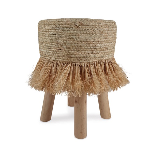 [OPJ016899] Tabouret Cute en raphia naturel