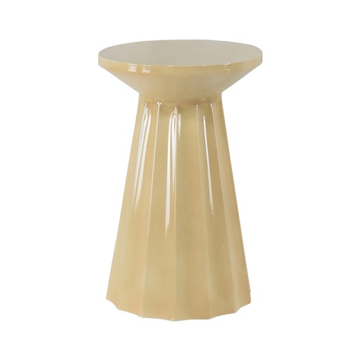 [OPJ017367] Table d'appoint en métal sable Lilou