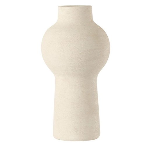 [COUINC020] Vase en terre cuite forme quille coloris ivoire