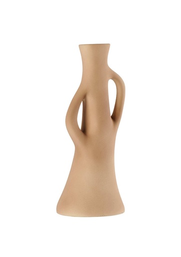 [COUJW009] Vase en grès couleur argile 2 anse